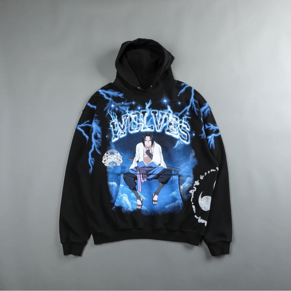 Darc Sport X Naruto collab Sasuke  pierce hoodie
